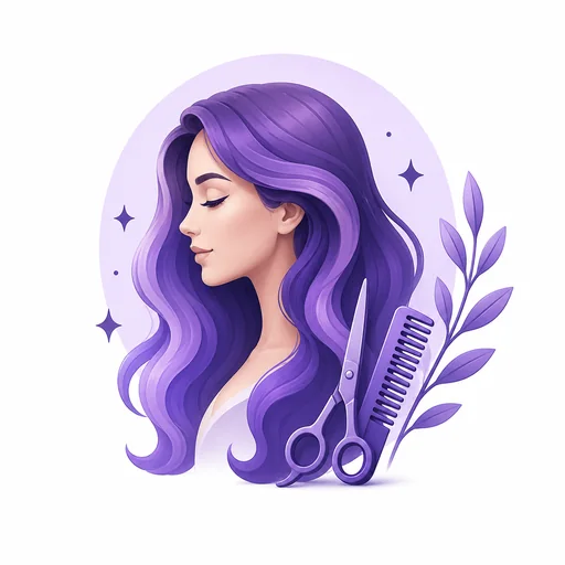 Illustration : ciseaux et peigne de coiffeur